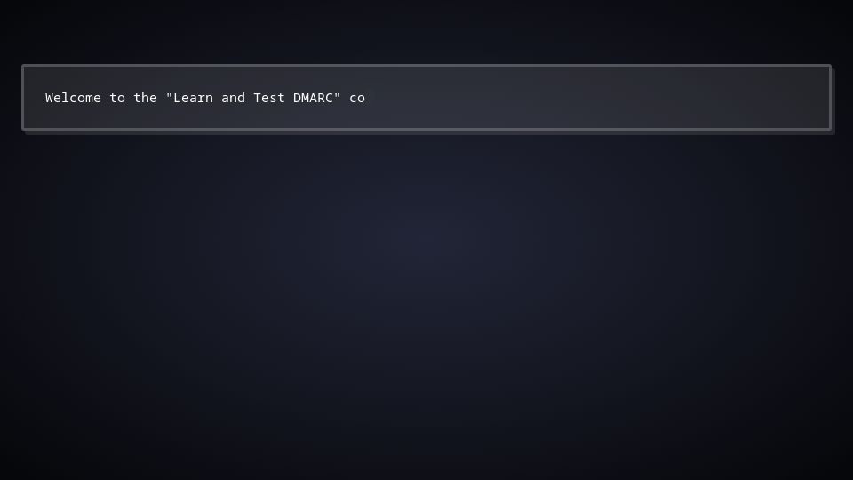 Screenshot of learndmarc.com: Learn and Test DMARC