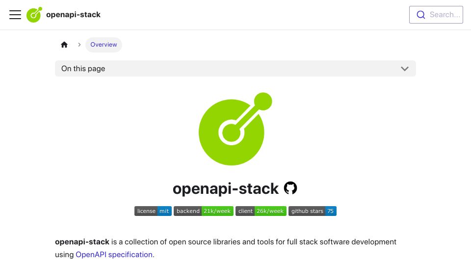 Screenshot of openapistack.co: Show HN: REST Alternative to GraphQL and tRPC