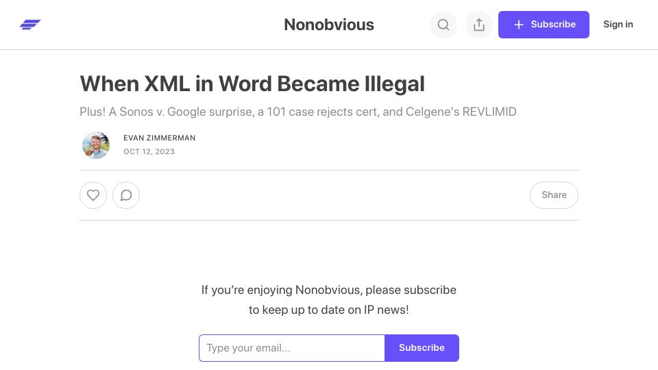 Screenshot of blog.withedge.com: When XML in Word Became Illegal