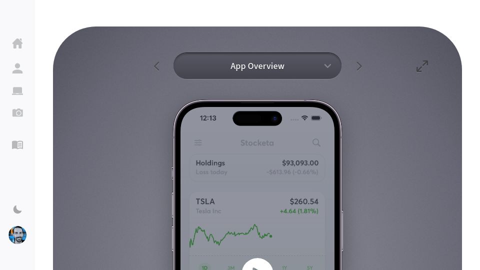 Screenshot of paulstamatiou.com: Stocketa – An app I designed, built and never launched