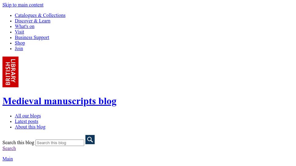Screenshot of blogs.bl.uk: The Largest Greek Manuscript?