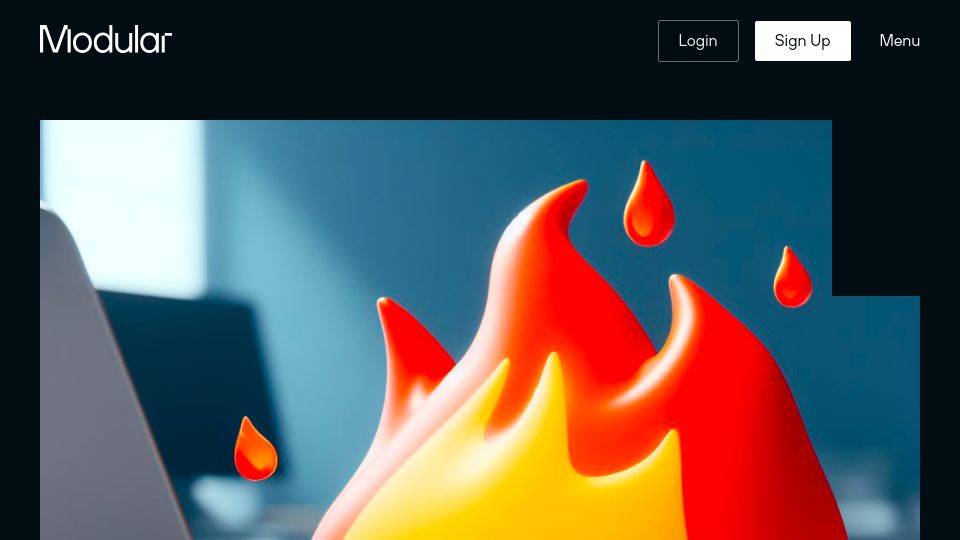 Screenshot of modular.com: Mojo is now available on Mac