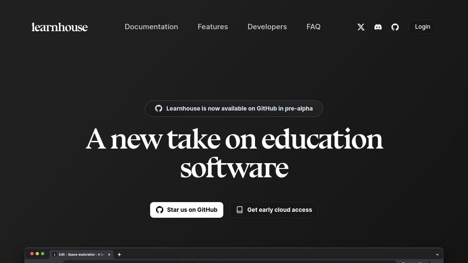 Screenshot of learnhouse.app: Show HN: Modern Moodle learning platform open-source alternative