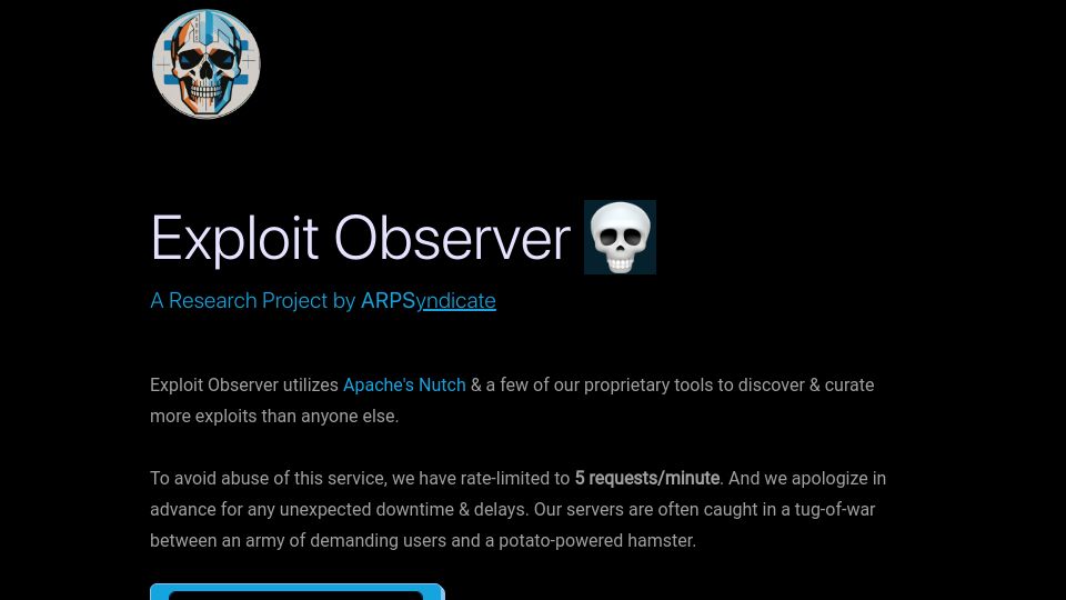 Screenshot of exploit.observer: Show HN: Monitor all exploits in wild easily for any CVE/EDB/GHSA or Technology