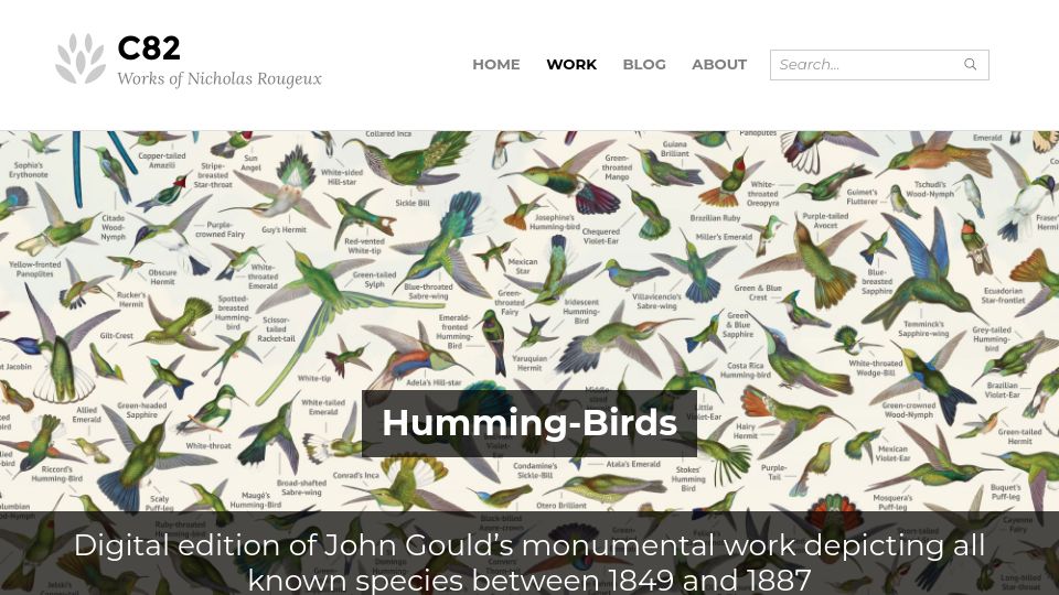 Screenshot of c82.net: Humming-Birds