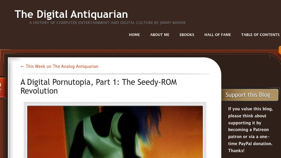 Screenshot of filfre.net: A Digital Pornutopia, Part 1: The Seedy-ROM Revolution
