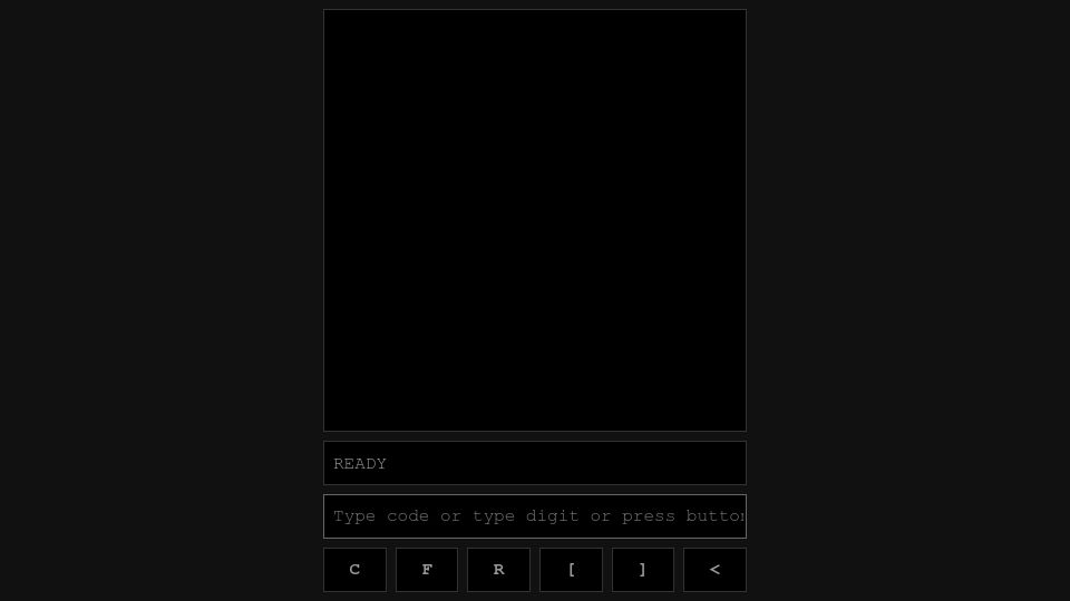 Screenshot of susam.net: Show HN: CFR[]: Very minimal drawing language with 5 commands: C, F, R, [, ]
