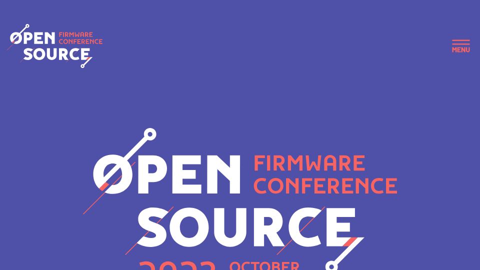 Screenshot of osfc.io: Open Source Firmware Conference