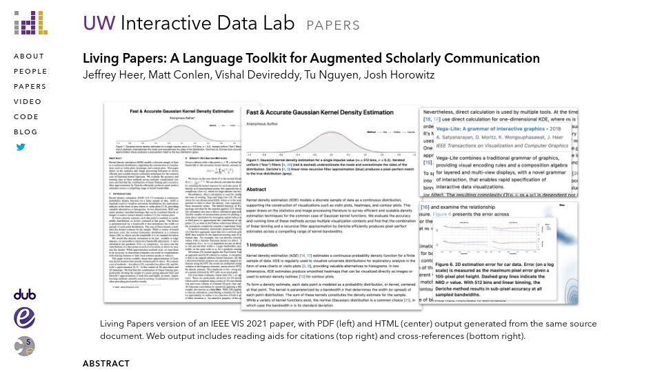 Screenshot of idl.cs.washington.edu: Living Papers: A Language Toolkit for Augmented Scholarly Communication
