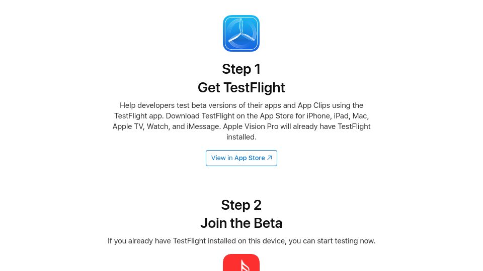 Screenshot of testflight.apple.com: Show HN: JellyBox – Jellyfin Desktop Client