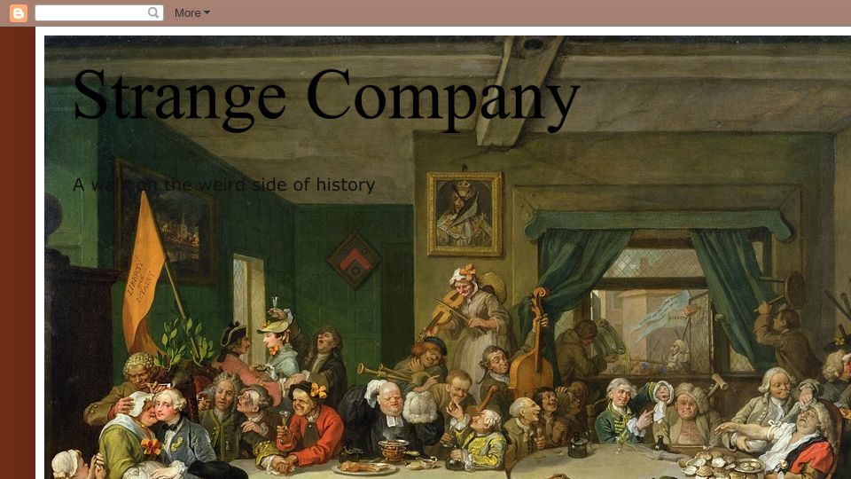 Screenshot of strangeco.blogspot.com: The First American Murder