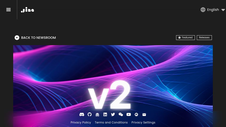 Screenshot of jina.ai: Jina AI launches open-source 8k text embedding