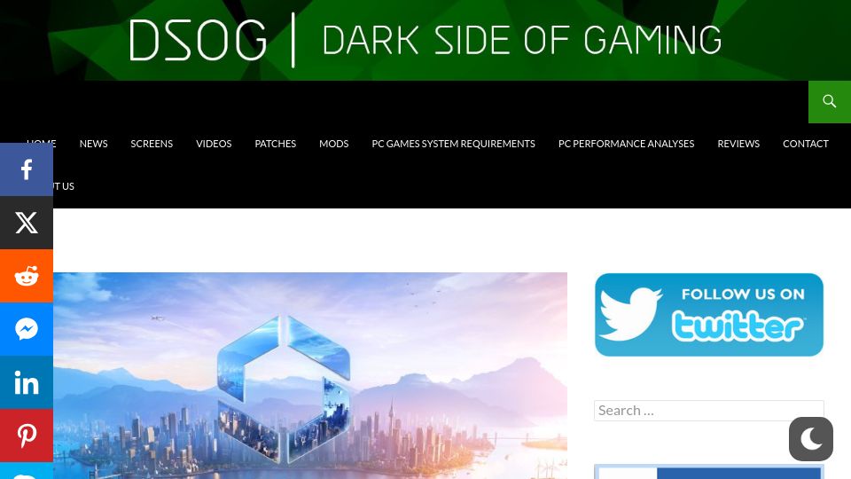 Screenshot of dsogaming.com: Cities Skylines 2 runs with 20fps on an Nvidia RTX4090