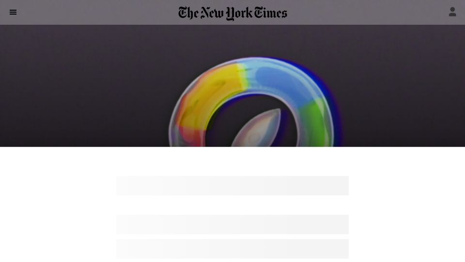 Screenshot of nytimes.com: Google's plan to stop Apple from getting serious about search