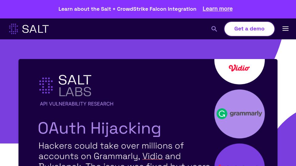 Screenshot of salt.security: Oh-Auth – Abusing OAuth to take over millions of accounts
