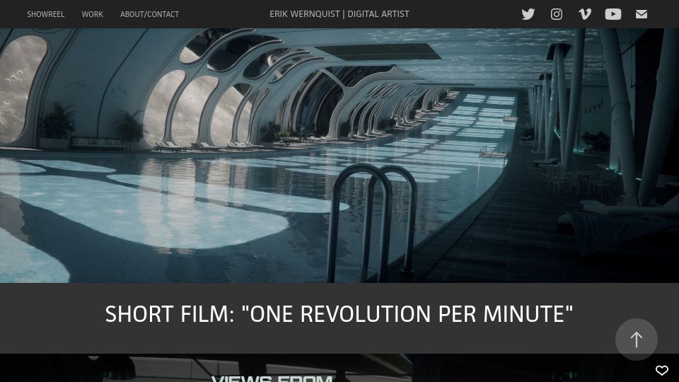 Screenshot of erikwernquist.com: One Revolution per Minute [video]