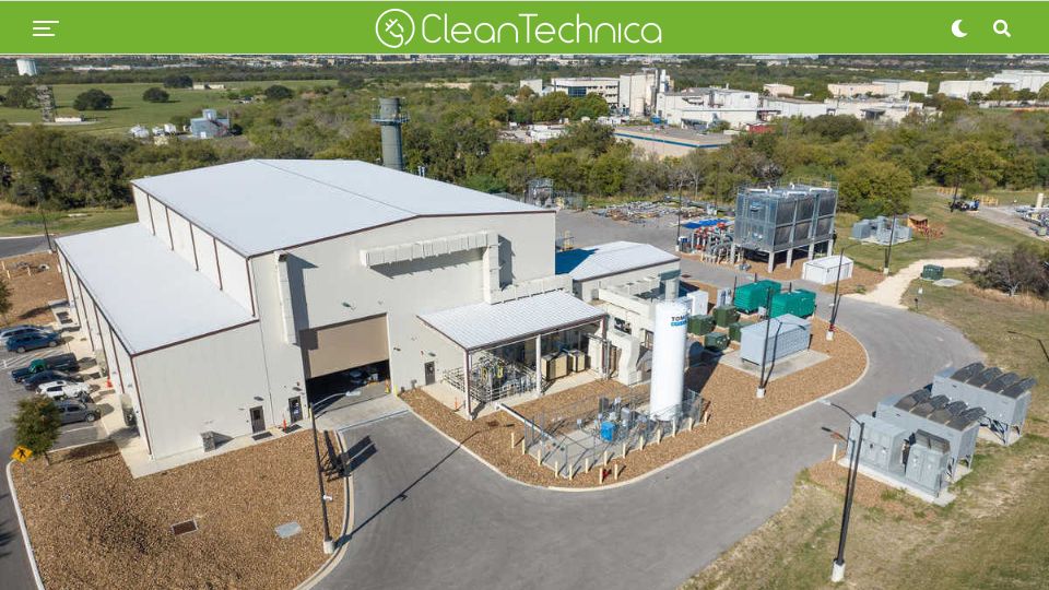 Screenshot of cleantechnica.com: A Tiny Supercritical Carbon Dioxide Turbine Can Power 10k Homes