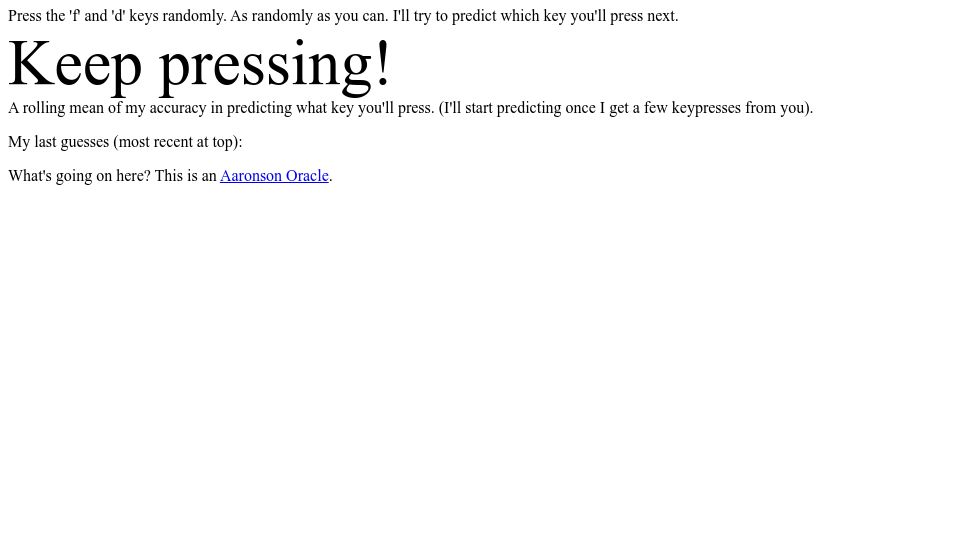 Screenshot of people.ischool.berkeley.edu: Can you use your "free will"? Try your hand