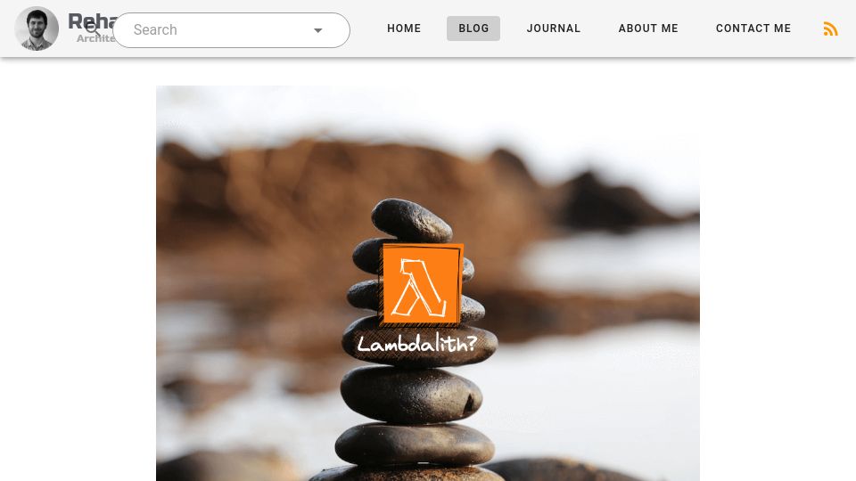 Screenshot of rehanvdm.com: Should you use a Lambda Monolith, a.k.a. Lambdalith, for your API?