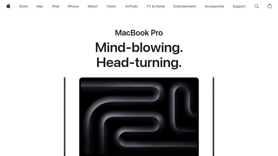 Screenshot of apple.com: MacBook Pro M3