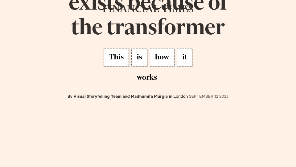 Screenshot of ig.ft.com: How Transformers Work