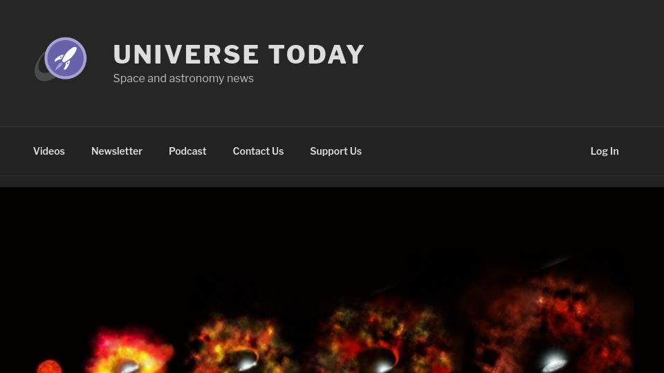 Screenshot of universetoday.com: Astronomers Watched a Star Disappear. Now JWST Might Have Some Answers