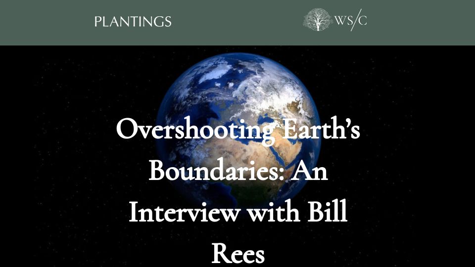 Screenshot of worldsensorium.com: Overshooting Earth’s Boundaries: An Interview with Bill Rees