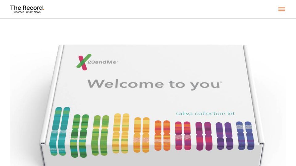 Screenshot of therecord.media: 23andMe scraping incident leaked data on 1.3M users