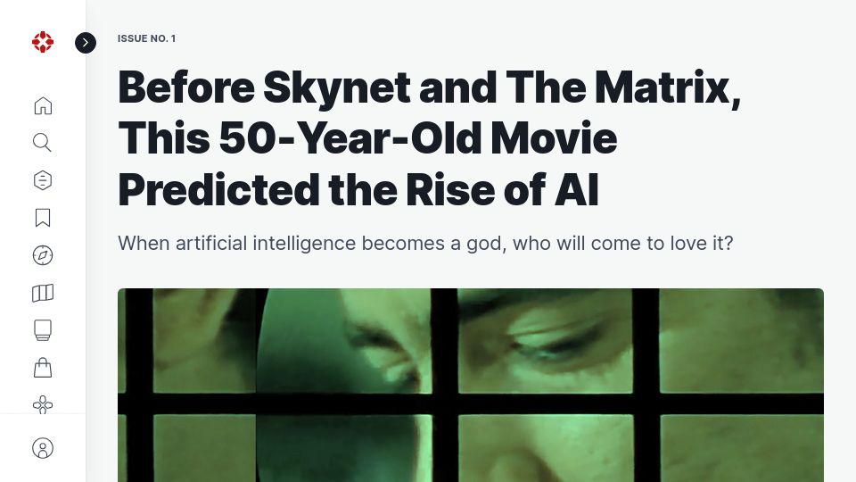 Screenshot of ign.com: Before Skynet and The Matrix, there was Colossus: The Forbin Project