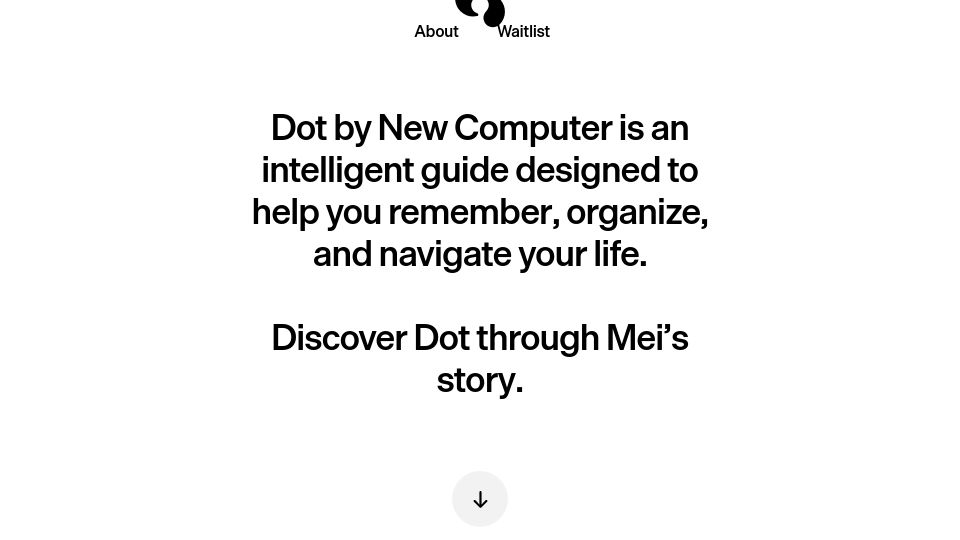 Screenshot of new.computer: Dot by New Computer