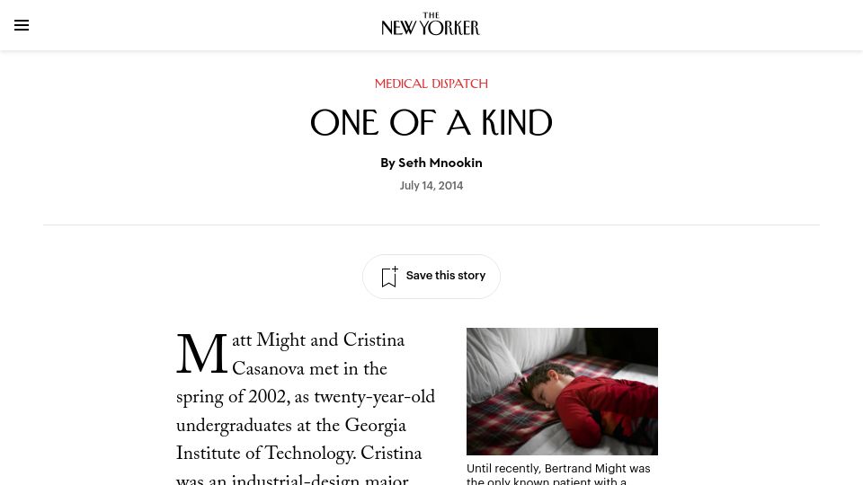 Screenshot of newyorker.com: One of a Kind (2014)