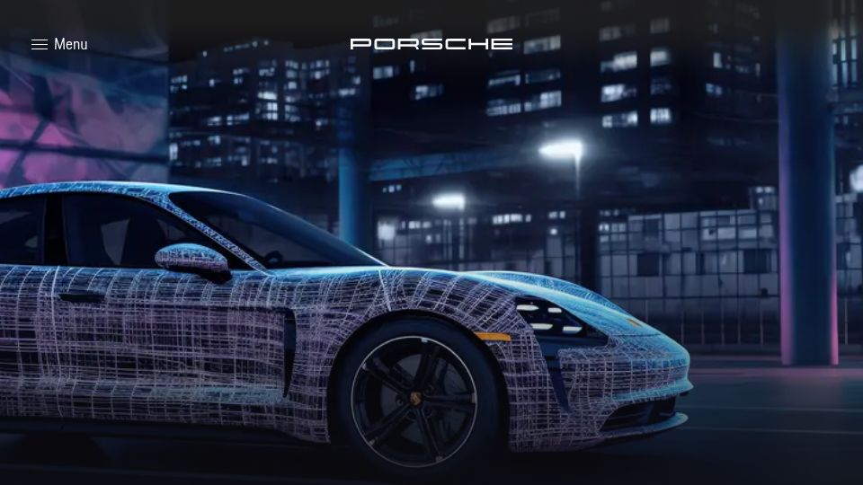 Screenshot of opensource.porsche.com: Porsche Open Source Platform