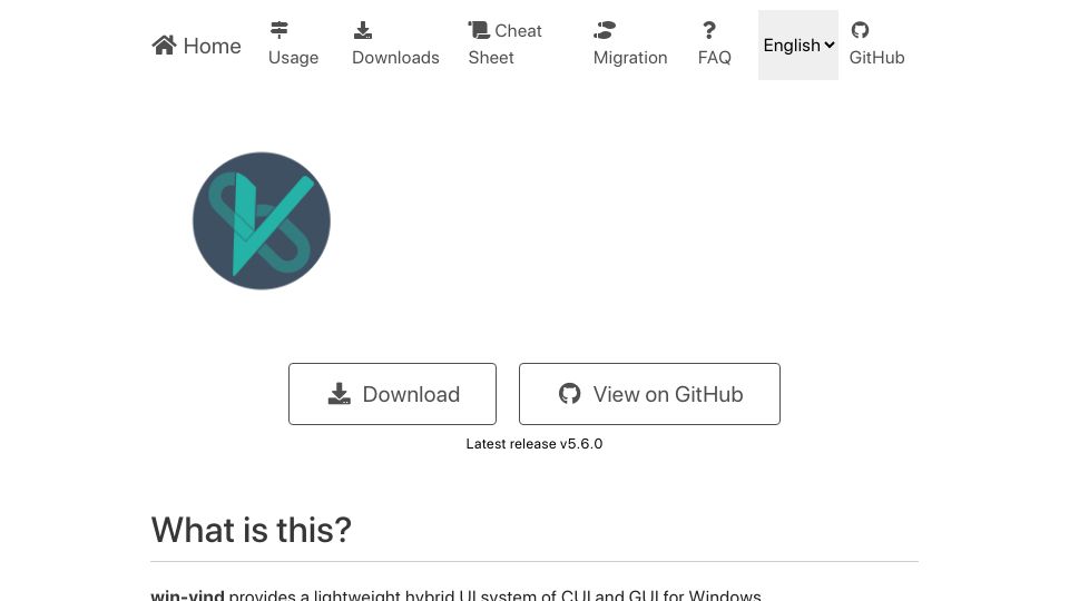 Screenshot of pit-ray.github.io: Win-Vind: Vim key binder for Windows