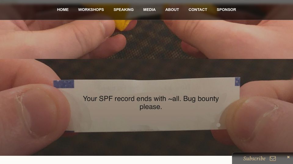 Screenshot of troyhunt.com: Beg Bounties (2021)