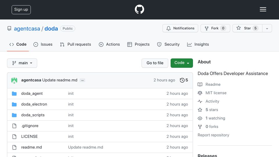 Screenshot of github.com: Show HN: OpenAI dev assistant GUI with local code interpreter