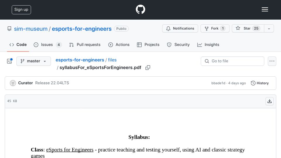 Screenshot of github.com: Old engineering simulation games, now open source [pdf]