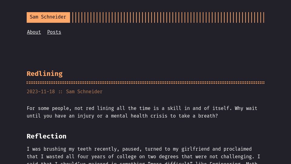 Screenshot of selectfromwhereand.com: Redlining
