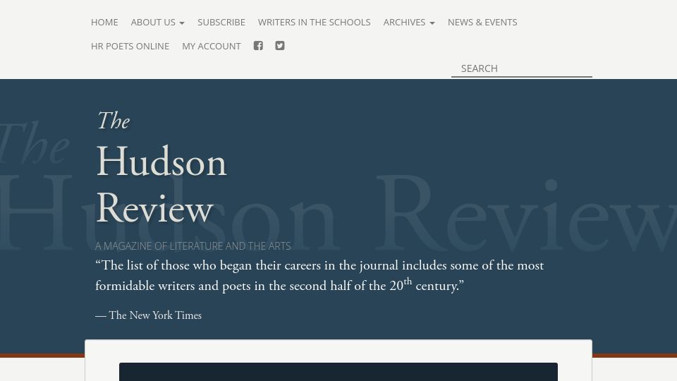 Screenshot of hudsonreview.com: Shipwreck Is Everywhere (2017)