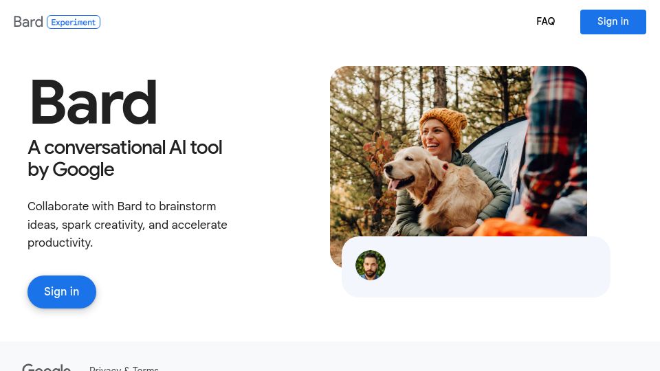 Screenshot of bard.google.com: Bard Extensions
