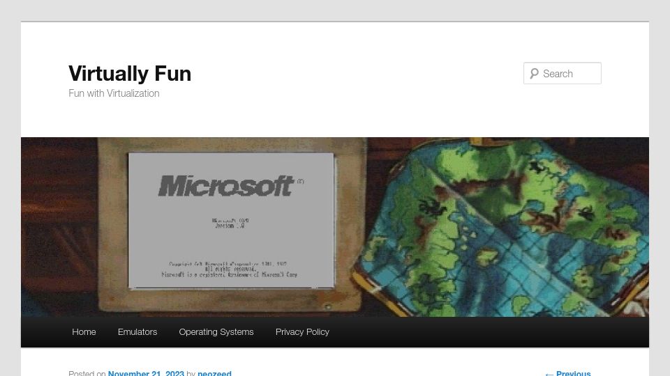 Screenshot of virtuallyfun.com: Zork for the PDP-11 / RT-11 recreated