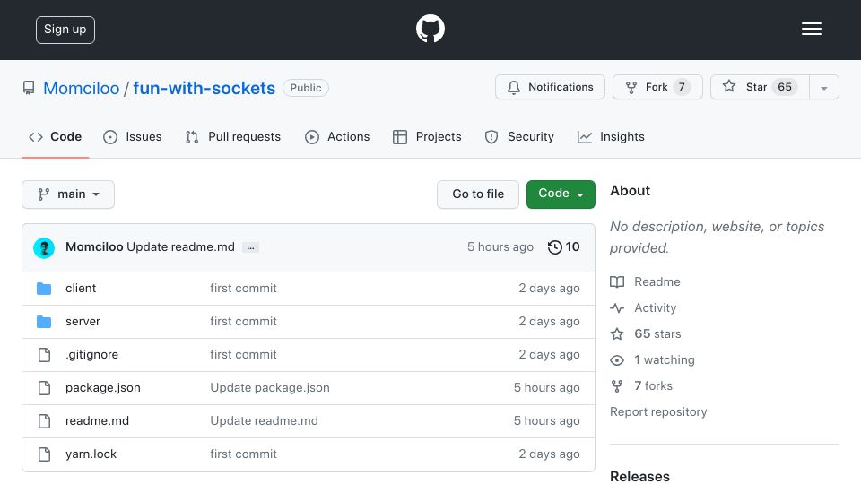 Screenshot of github.com: Show HN: I saw this mind-blowing experiment, so I made a simple version of it