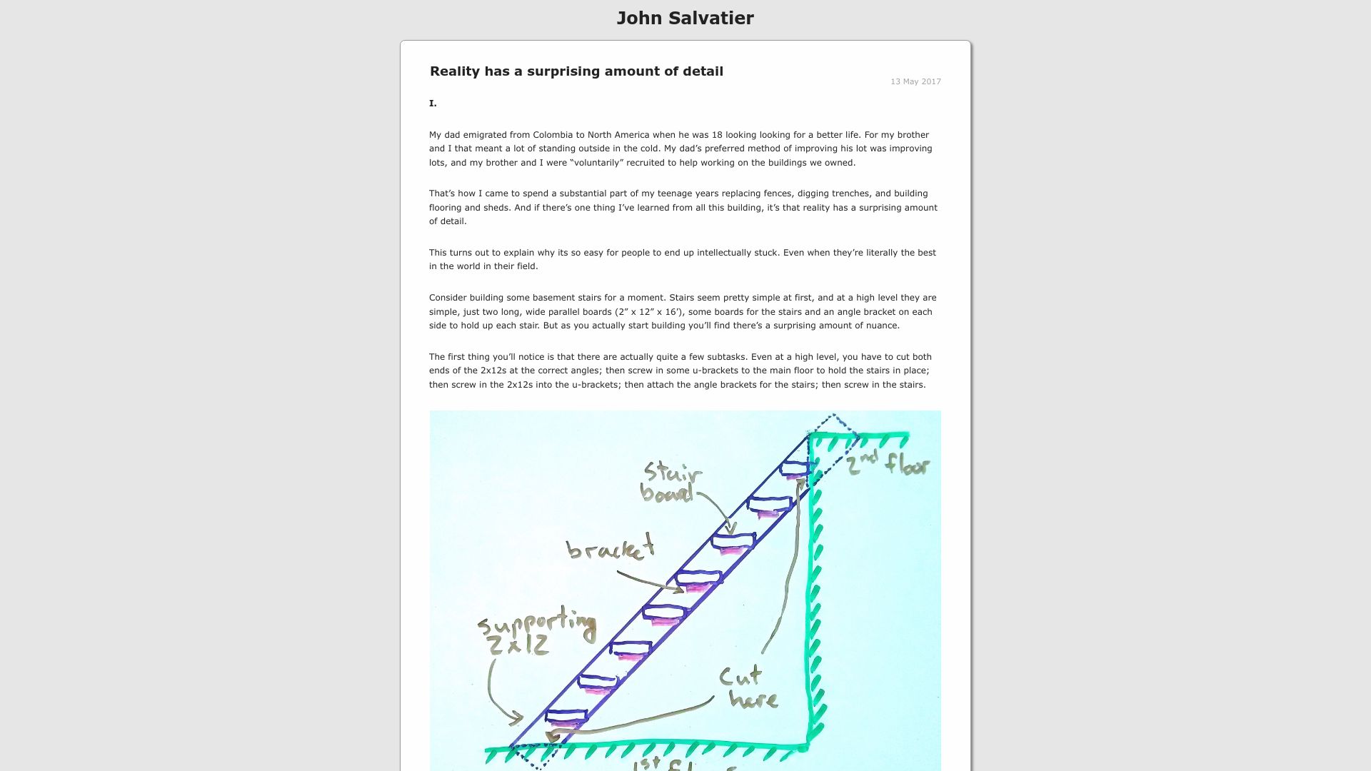 Screenshot of johnsalvatier.org: Reality has a surprising amount of detail (2017)