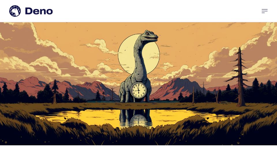 Screenshot of deno.com: Deno Cron