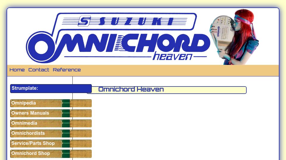 Screenshot of suzukimusic.co.uk: Suzuki Omnichord Heaven