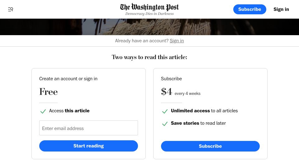 Screenshot of washingtonpost.com: An architect has found a way to build flood-proof homes