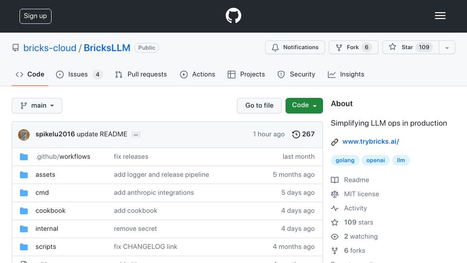 Screenshot of github.com: Show HN: I built an OSS alternative to Azure OpenAI services