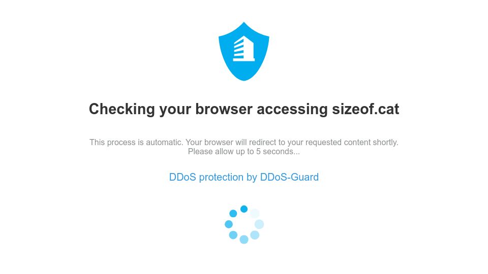 Screenshot of sizeof.cat: Web Browser Telemetry