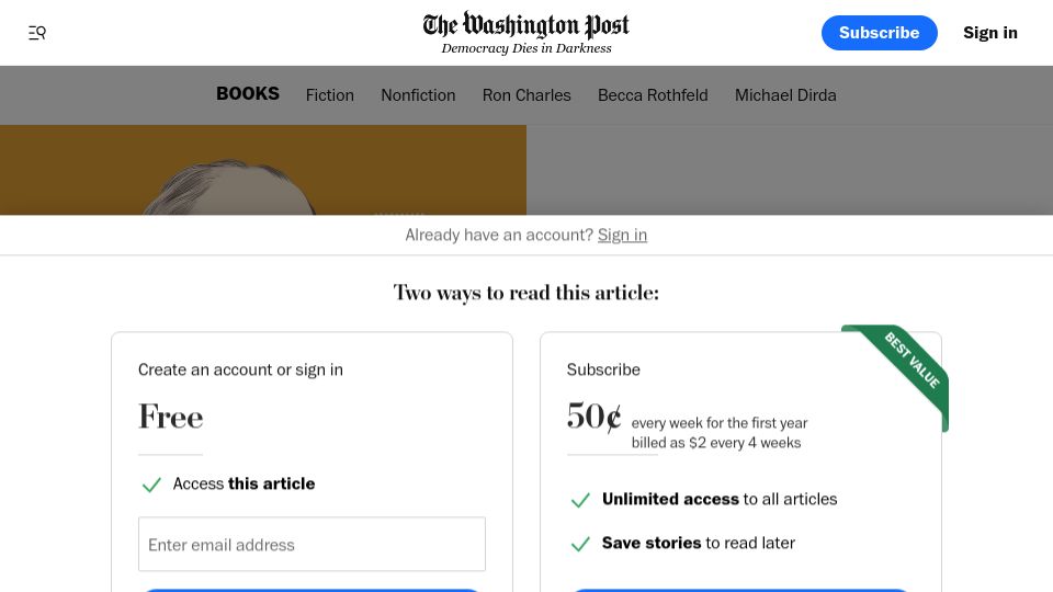 Screenshot of washingtonpost.com: Flaubert's letters are as hilarious and humane as his best fiction