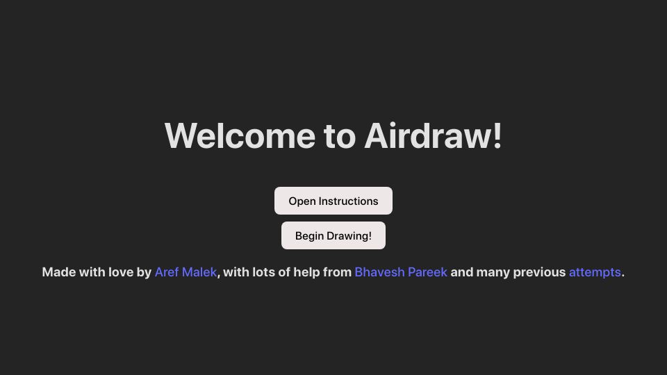 Screenshot of airdraw.io: Show HN: Airdraw
