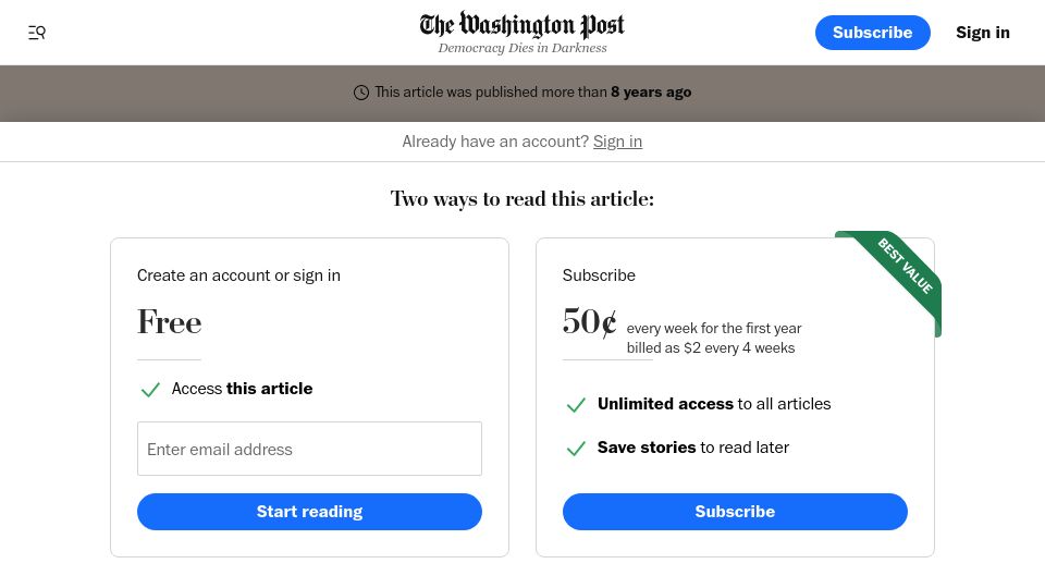Screenshot of washingtonpost.com: Law enforcement took more stuff from people than burglars did last year (2015)
